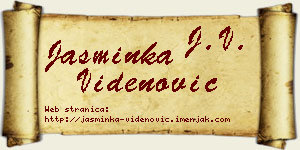 Jasminka Videnović vizit kartica